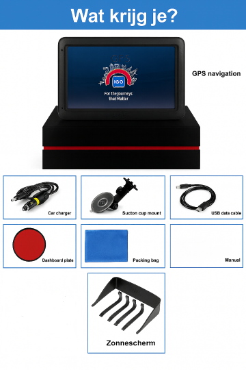 7 inch android gps navigatiesysteem
