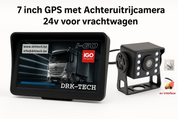 7 inch truck gps met achteruitrijcamera 0