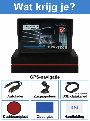 7 inch truck gps navigatiesysteem drktech