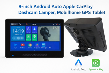 9 inch android dashcam gps drktech