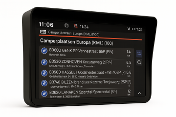 Camperplaatsen europa