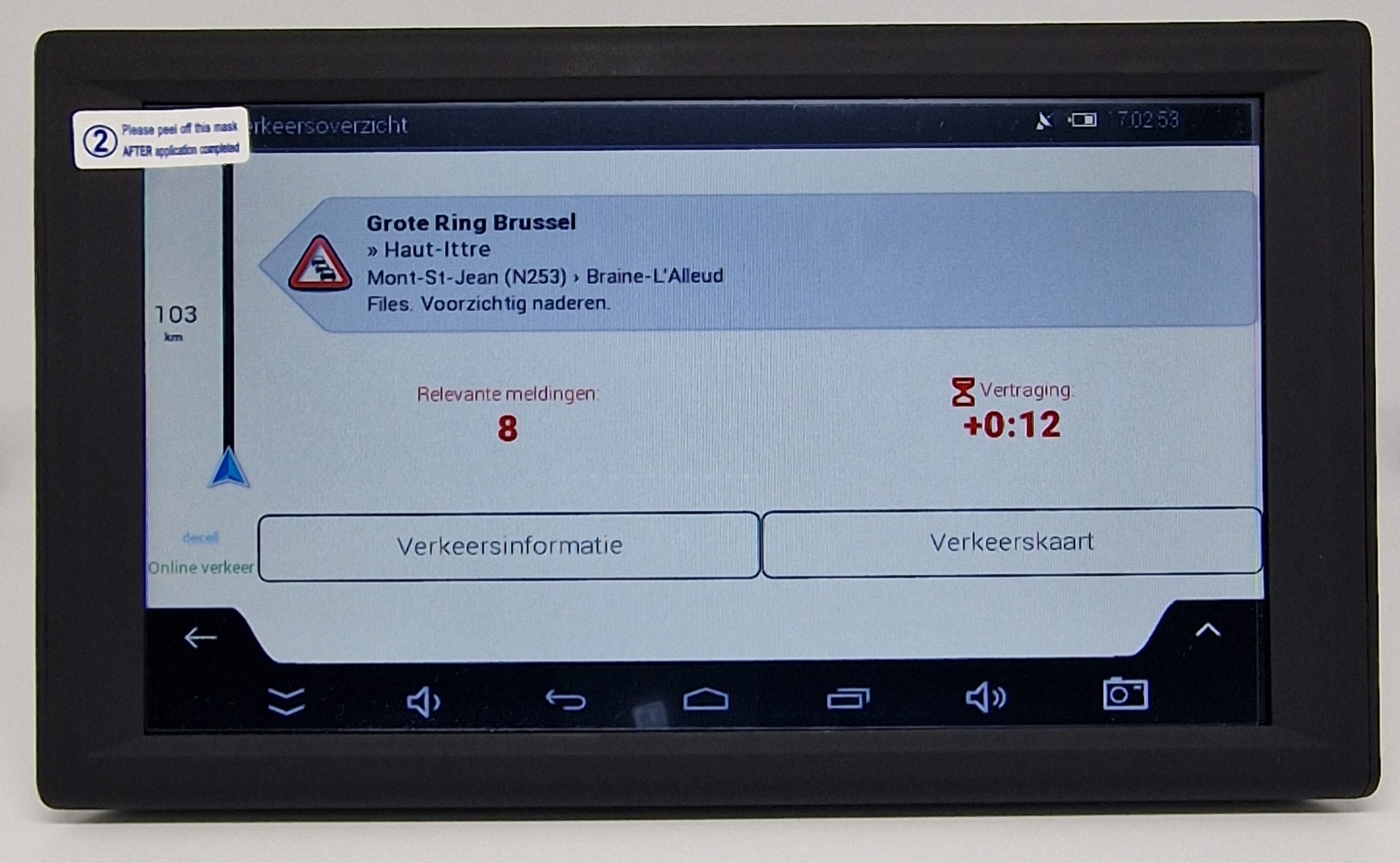 9' inch Android Dashcam GPS Camper, Caravan Navigatie Tablet met Live